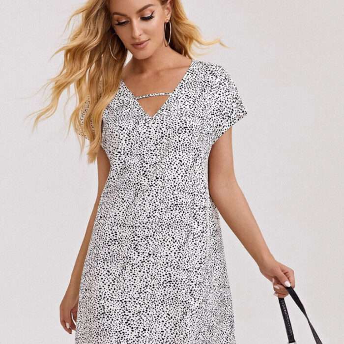 LV print mini dress